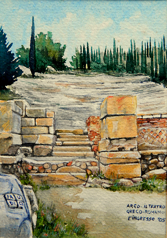 Paudice, Argo – Teatro greco romano, l’ingresso