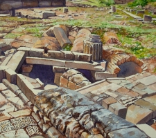Paudice, Argo – Scavi nell’agorà romana, resti di acquedotto