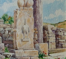 Vincenzo Paudice - Delos, Santuario di Dioniso, vista frontale