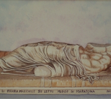 Vincenzo Paudice - Maratona, Museo, Resti di figura maschile distesa
