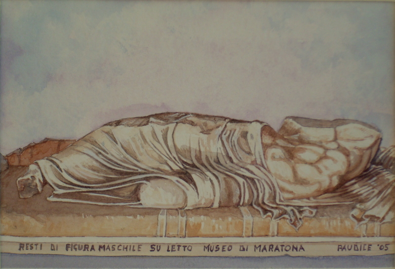 Vincenzo Paudice - Maratona, Museo, Resti di figura maschile distesa