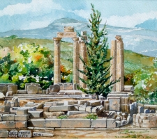 Vincenzo Paudice - Nemea, Tempio di Zeus Nemeo