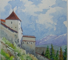 Vincenzo Paudice - Transilvania, Castello di Râșnov, Ingresso alle mura esterne