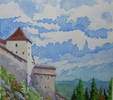 Vincenzo Paudice - Transilvania, Castello di Râșnov, Ingresso alle mura esterne 2