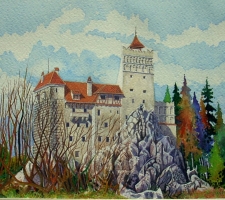 Vincenzo Paudice - Transilvania, Castello di Bran, Veduta occidentale