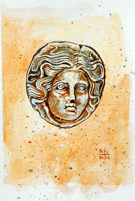 Vincenzo Paudice - Conio emesso nel IV sec. a.C. a Rodi con l'effige di Apollo