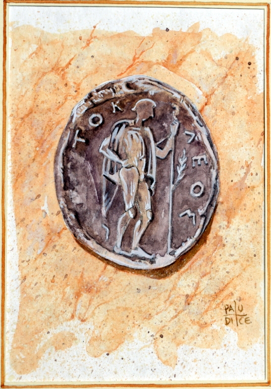 Vincenzo Paudice - Moneta ateniese con immagine di Teseo