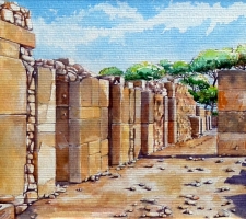 Paudice Vincenzo - Festo, Resti di abitazioni nel palazzo minoico