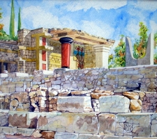 Vincenzo Paudice - Knossos, Palazzo, Ingresso ovest