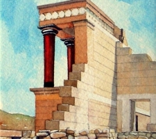 Vincenzo Paudice - Knossos, Parete ovest del palazzo