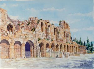 Vincenzo Paudice - Atene. Teatro di Erode Attico