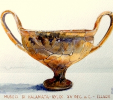 Vincenzo Paudice - Kalamata, Kylix nel museo archeologico