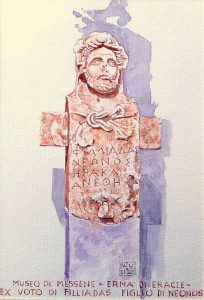 Vincenzo Paudice - Messene, Erma di Eracle